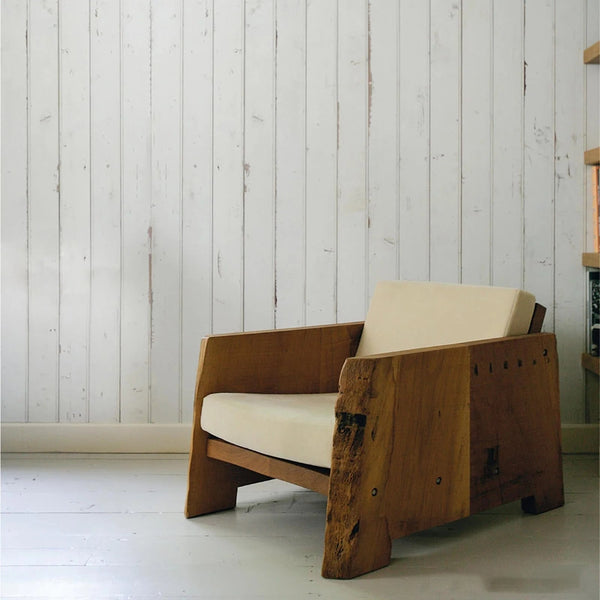Beau Monde NLXL White Scrapwood Wallpaper