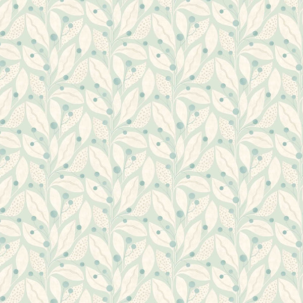 beau monde Ohpopsi Berry Dot Wallpaper - Duck Egg