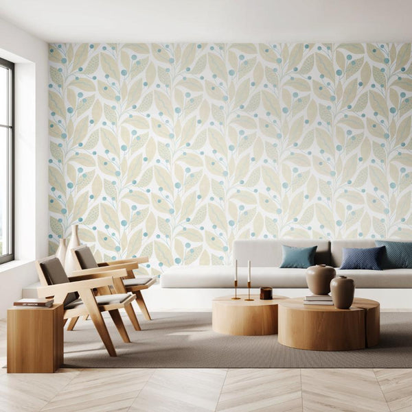 beau monde Ohpopsi Berry Dot Wallpaper - Surf
