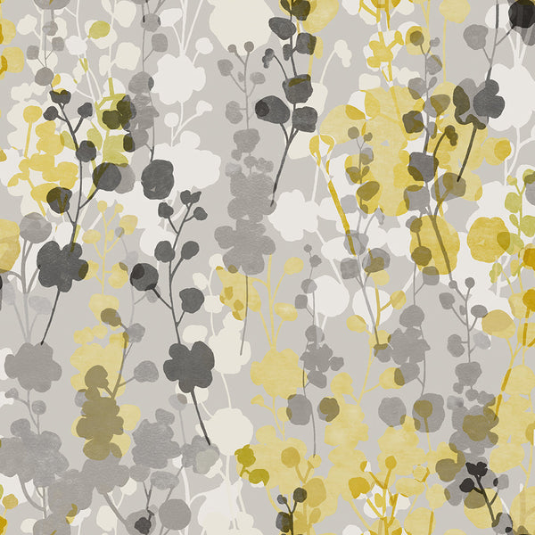 beau monde Ohpopsi Blossom Wallpaper - Mustard Grey