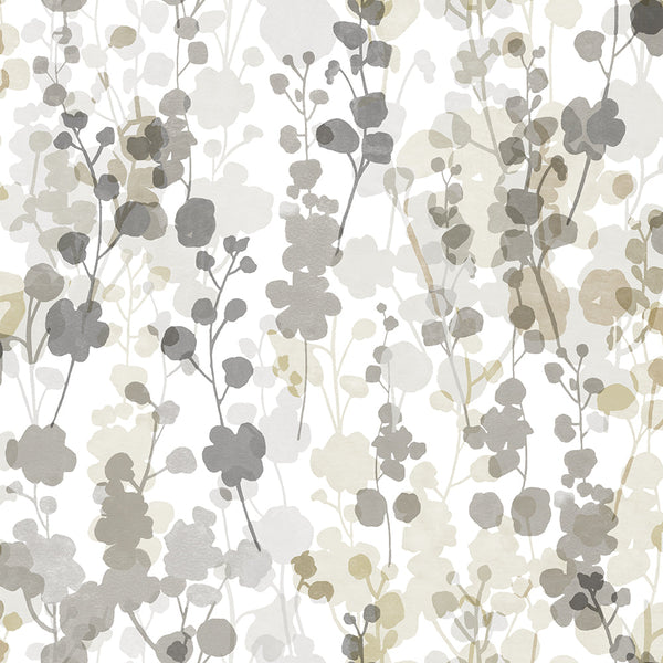 beau monde Ohpopsi Blossom Wallpaper - Neutral Grey