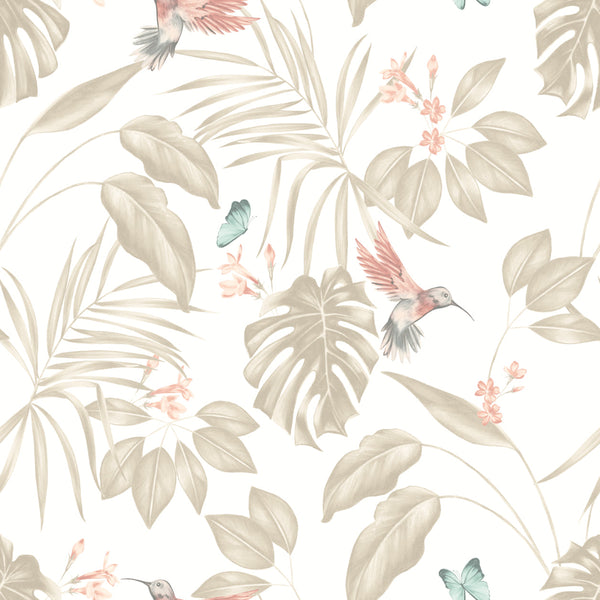 beau monde Ohpopsi Hummingbird Wallpaper - Oyster