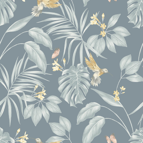 beau monde Ohpopsi Hummingbird Wallpaper - Petrol