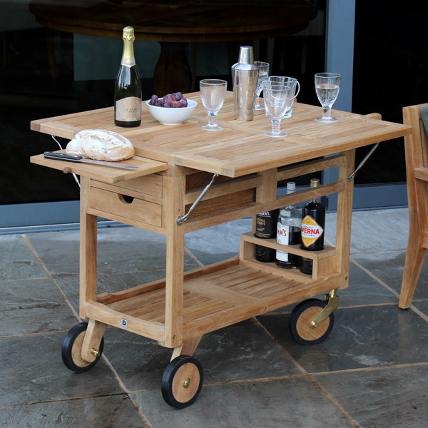 Beau Monde PR Home Carmel Outdoor Serving Trolley