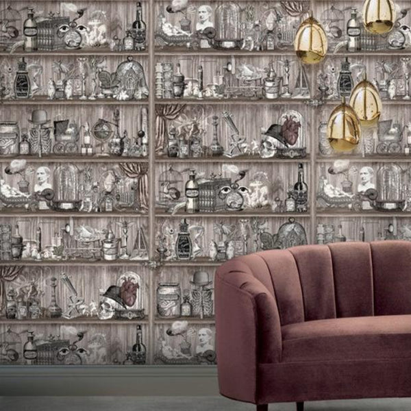 beau monde Santorus Bibelots Wallpaper In Ash