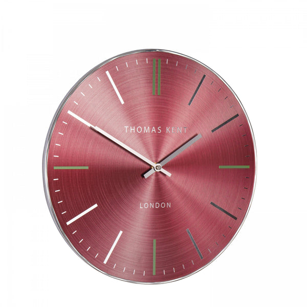 beau monde Thomas Kent 14" Bistro Wall Clock Ruby
