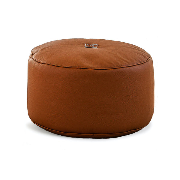 Beau Monde Trimm Copenhagen Tiny Moon Leather Pouf