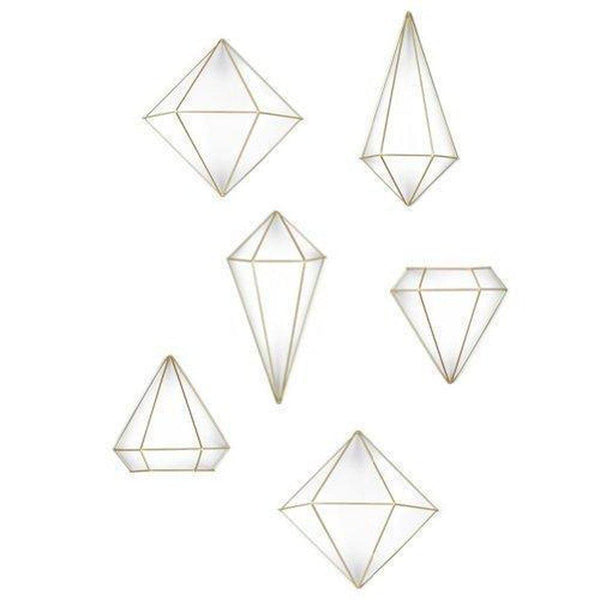 Beau Monde Umbra Prisma Wall Decor Matt Brass