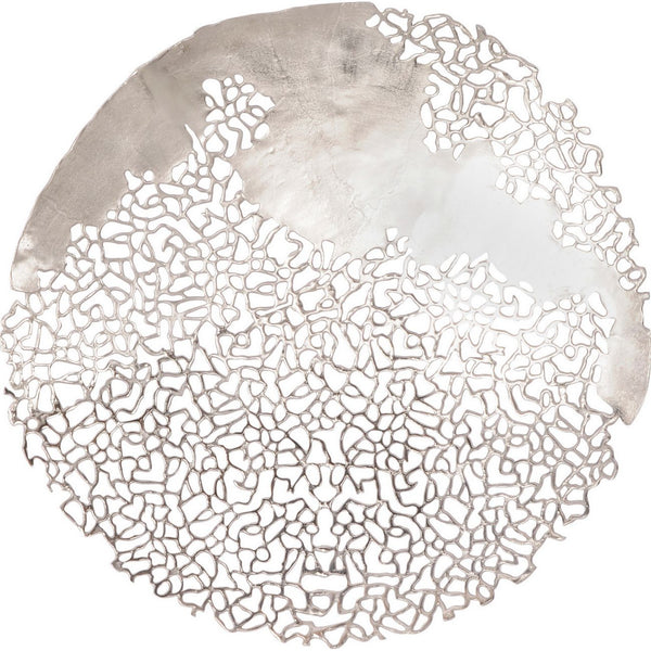 Beau Monde Beaumonde Home Apo Silver Coral Wall Sculpture