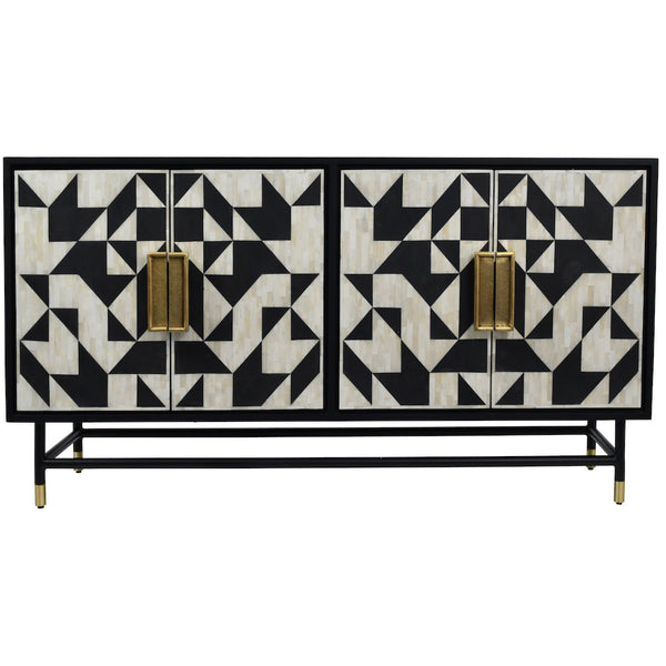 beau monde Beaumonde Home Chequers Bone Inlay Sideboard