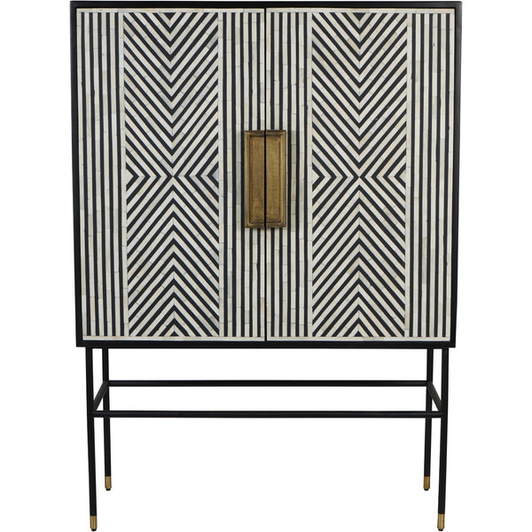 beau monde Beaumonde Home Delaney Bone Inlay Drinks Cabinet