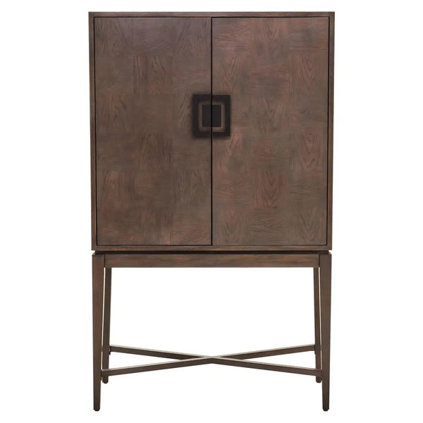 beau monde Beaumonde Home Diablo Antique Grey Cabinet