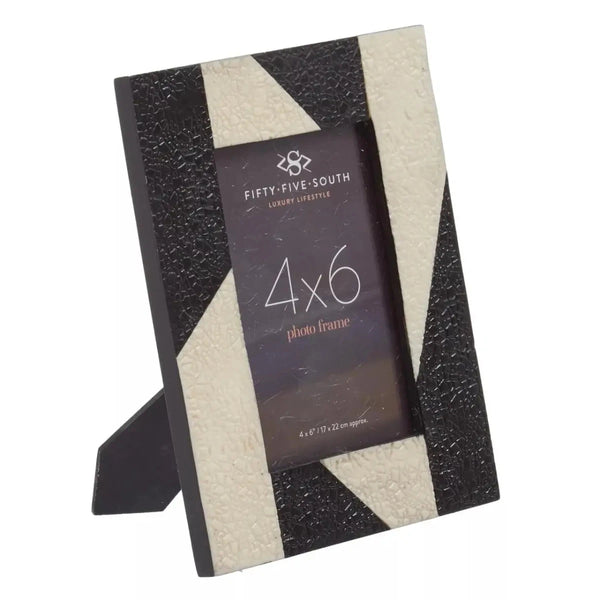 beau monde Beaumonde Home Ezrin Mono Photo Frame 4x6-Inch