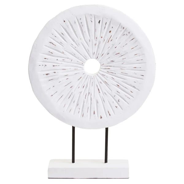 Beau Monde Beaumonde Home Faith White Wood Sculpture