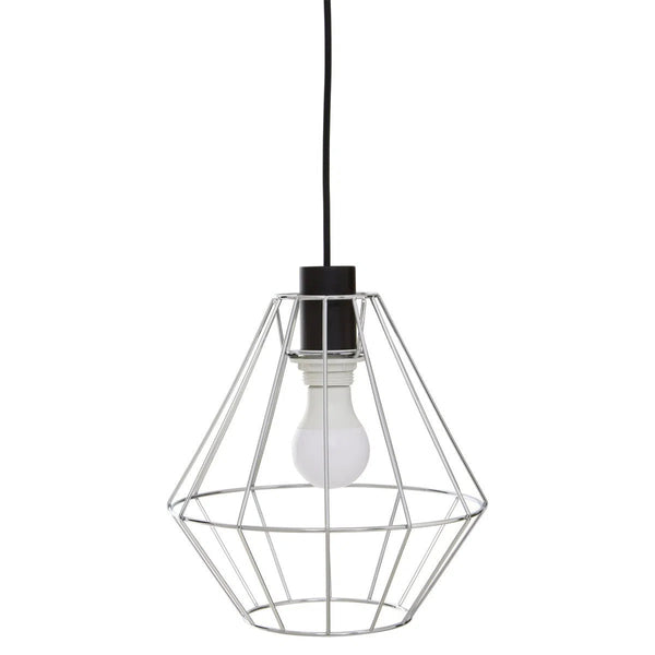 beau monde Beaumonde Home Geo Chrome Cage Pendant Light