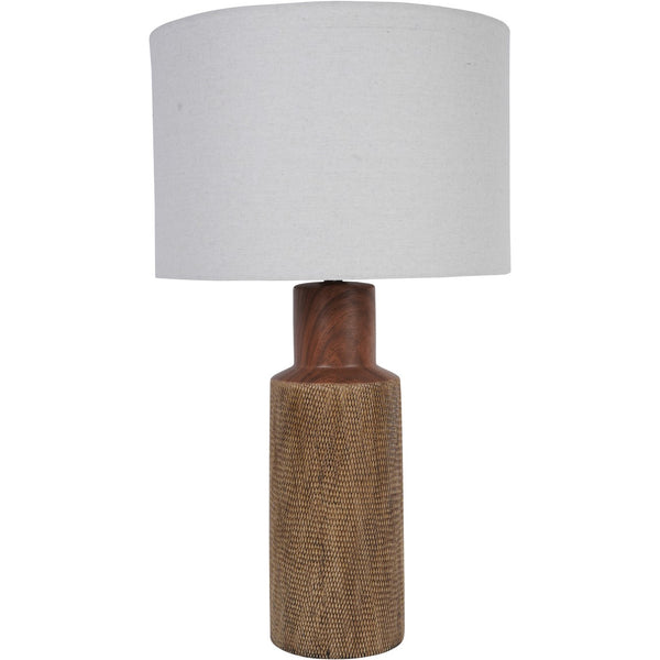 Beau Monde Beaumonde Home Hastings Textured Ceramic Table Lamp With Shade E27 60W