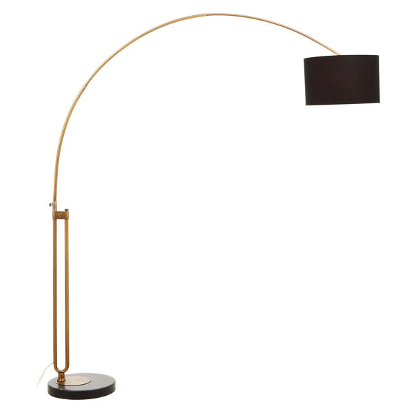 Beau Monde Beaumonde Home Marble Antique Brass Floor Lamp