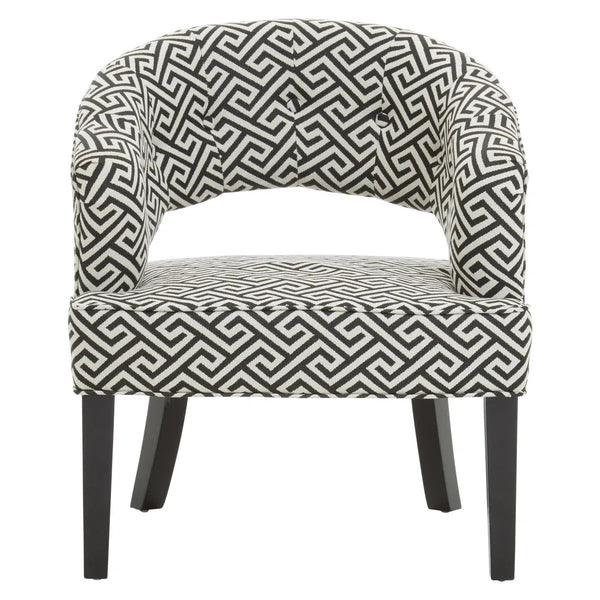 beau monde Beaumonde Home Marylebone Fret Design Cutout Lounge Chair