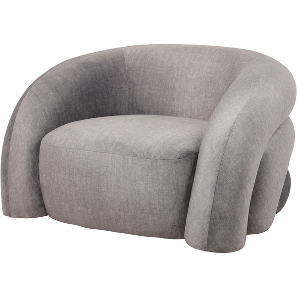 beau monde Beaumonde Home Rocket Curved Grey Snug Armchair