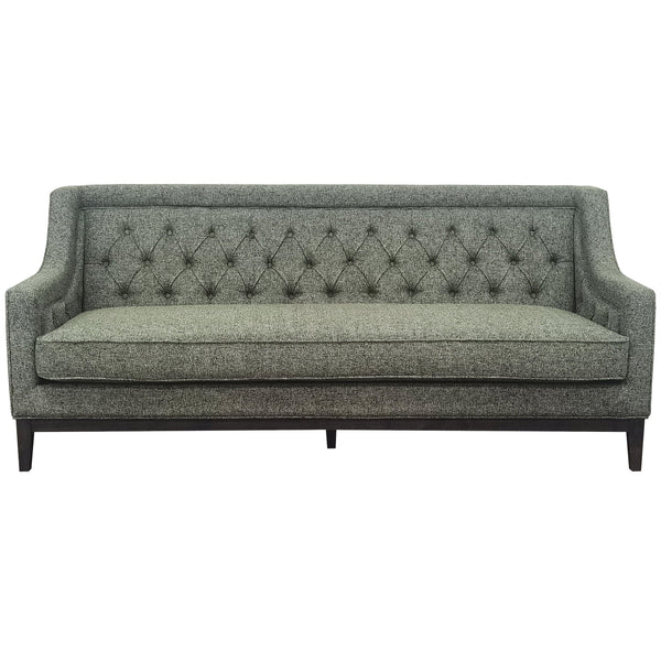Beau Monde Beaumonde Home Theodore Buttoned Sofa Forest Green