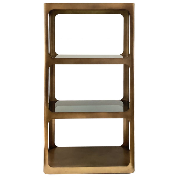 Beau Monde Beaumonde Home Thorpe Metal And Glass Shelving Unit