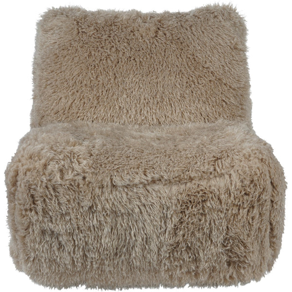 beau monde Beaumonde Home Wallace Faux Sheepskin Occasional Chair on Swivel Base