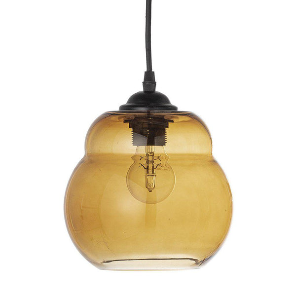 beau monde Bloomingville Baha Amber Glass Pendant Lamp