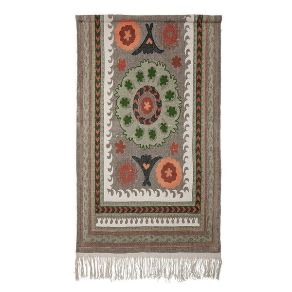 Beau Monde Bloomingville Esme Wall Decor Tapestry In Green