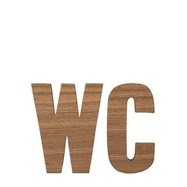 Beau Monde Bloomingville Gender Neutral WC Bathroom Door Sign