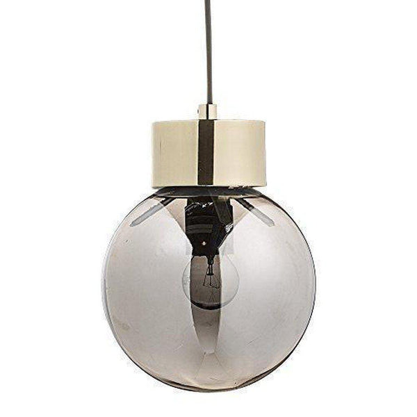 Beau Monde Bloomingville Gold Silvered Glass Pendant Lamp
