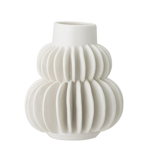 beau monde Bloomingville Halfdan Stoneware Vase White