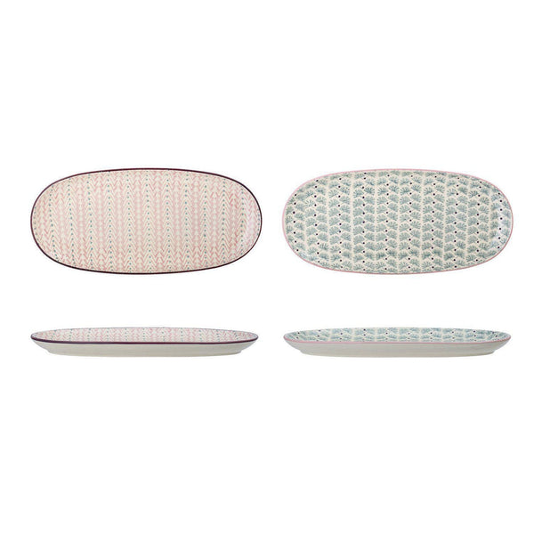 beau monde Bloomingville Maya Stoneware Serving Platter Set of 2