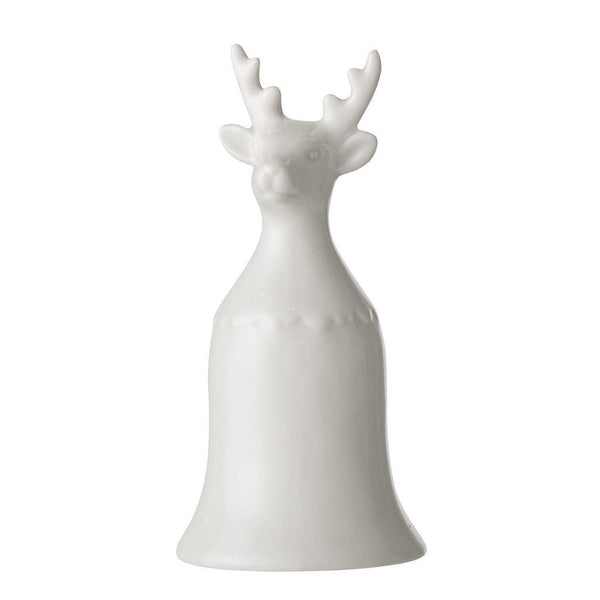 Beau Monde Bloomingville Needa White Porcelain Decorative Bell