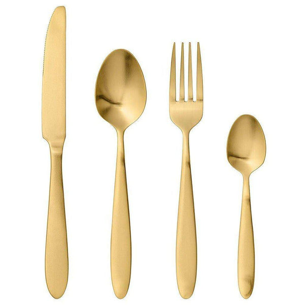 beau monde Bloomingville Sahro Cutlery Set 4pc Gold
