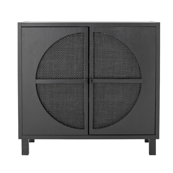 beau monde Bloomingville Trento Cabinet In Black Gmelina Wood