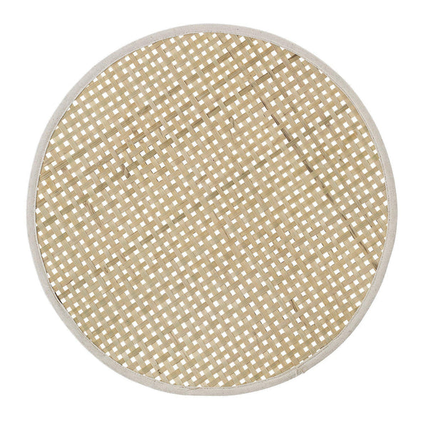 Beau Monde Bloomingville Woven Bamboo Round Placemat