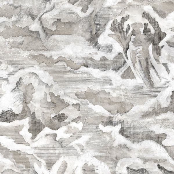 beau monde Brand McKenzie Hidden Clouds Wallpaper - Lead
