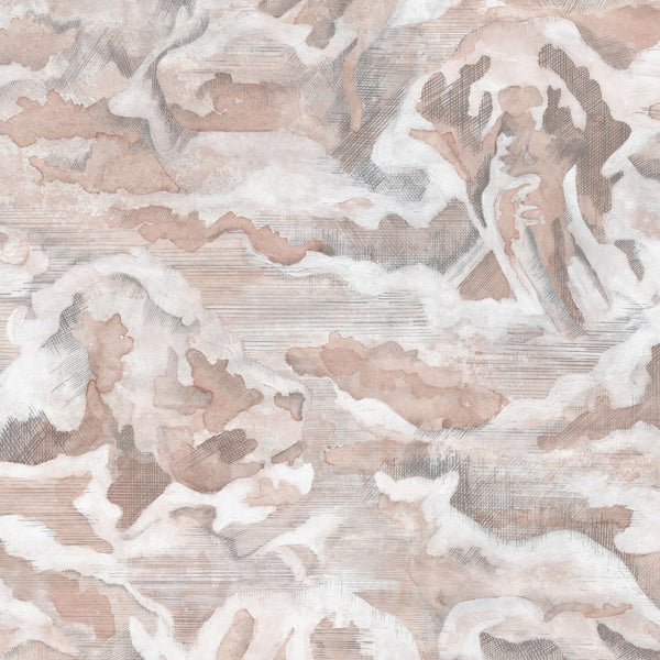 Beau Monde Brand McKenzie Hidden Clouds Wallpaper - Powder