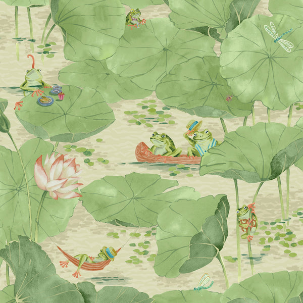beau monde Brand McKenzie Pondlife Wallpaper - Willow