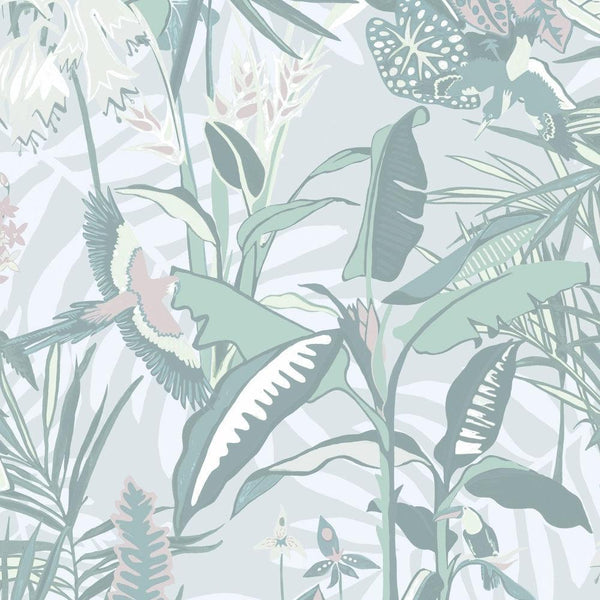 beau monde Brand McKenzie The Tropics Mint Green Wallpaper