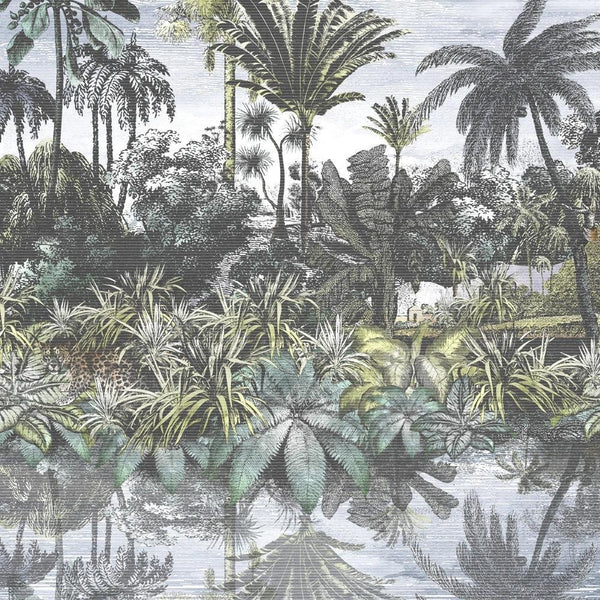 Beau Monde Brand McKenzie Tropical Reflections A & B Rolls Green Wallpaper