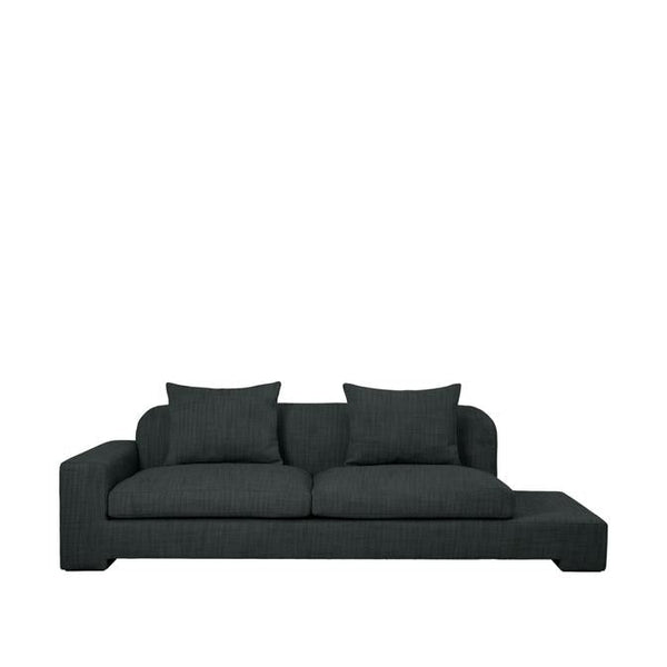 beau monde Broste Copenhagen Bay Chaise Longue Green Melange - Left Sided