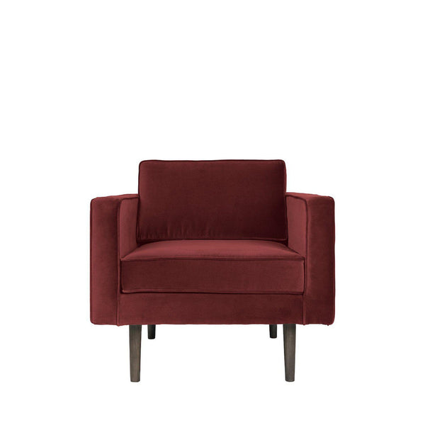 beau monde Broste Copenhagen Wind Velvet Armchair In Wild Ginger