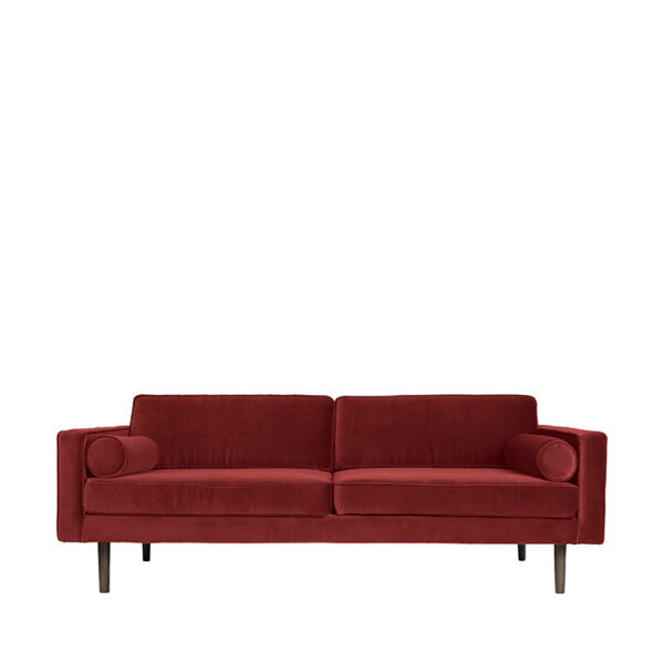 Beau Monde Broste Copenhagen Wind Velvet Large Sofa In Wild Ginger