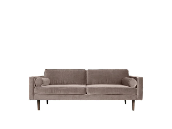 beau monde Broste Copenhagen Wind Velvet Large Sofa Light Grey