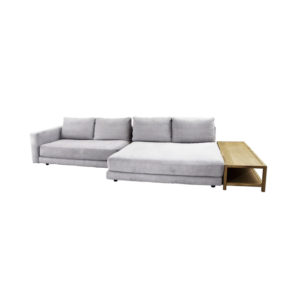 Beau Monde Cane-line Scale 2-Seater Sofa With Double Daybed Armrest & Table