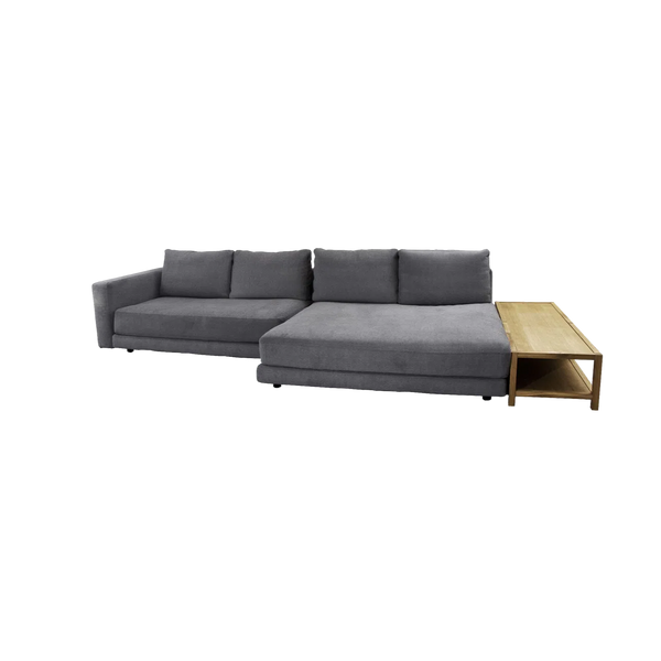 Beau Monde Cane-line Scale 2-Seater Sofa With Double Daybed Armrest & Table