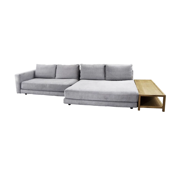 beau monde Cane-line Scale 2-Seater Sofa with Double Daybed Armrest & Table