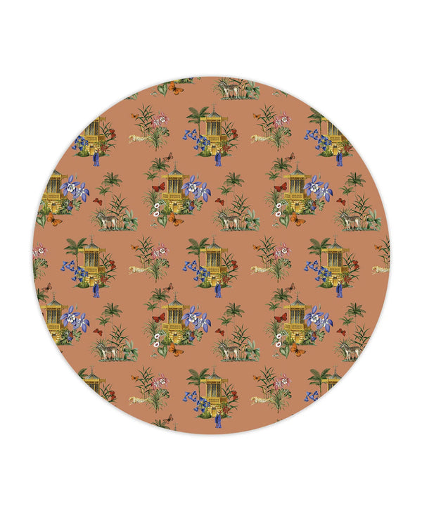 Beau Monde Creative Lab Amsterdam Asian Botanical Garden Terra Wallpaper Circle Mural