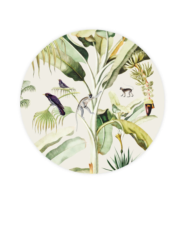 beau monde Creative Lab Amsterdam Baby Bananas Wallpaper Circle Mural